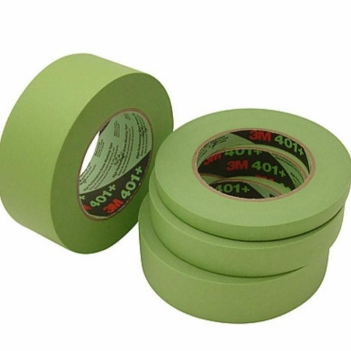 LAKBAN KERTAS 3M 233+/401+ MASKING TAPE HIJAU 3M ISOLASI KERTAS 3M 6MM