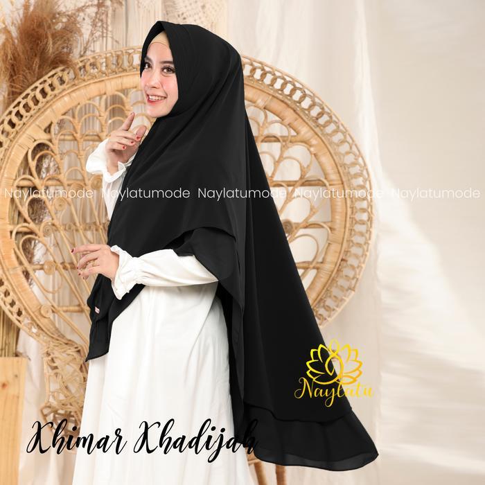 ORIGINAL Khimar Syari Pet Busa Ceruty Badoll Khadijah Naylatu Muslim Jilbab READY STOCK