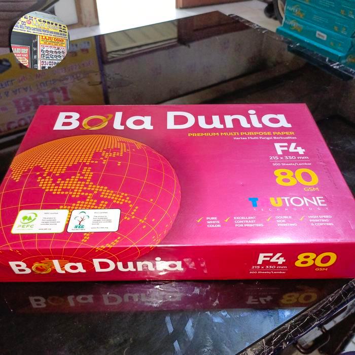 KERTAS BOLA DUNIA F4 80 GRM