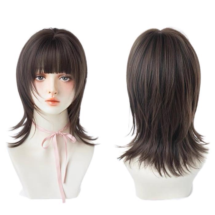 SALE AEGYOSHOPPE - D120 PIXIE MULLET full wig korea 45 cm - Wig Rambut Palsu Wig Wanita Korea Style