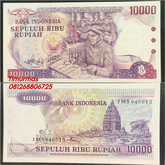 Uang Kuno 10,000 Rupiah 1979 Gamelan