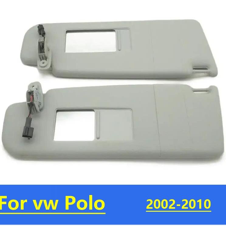 For Vw Polo 2002 2003 2004 2005 2006 2007 2008 2009 2010 Console Interior Sunvisor With Mirror Front