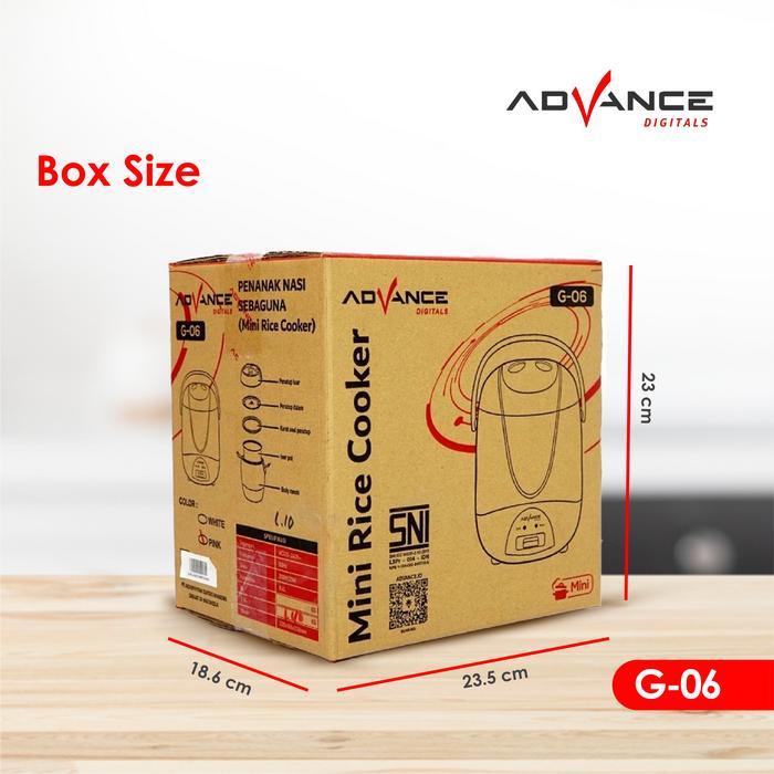 Advance Digitals - Mini Rice Coocker G06 - Rice Coocker Kecil Untuk Anak Kosan - Berdaya Kecil/Low