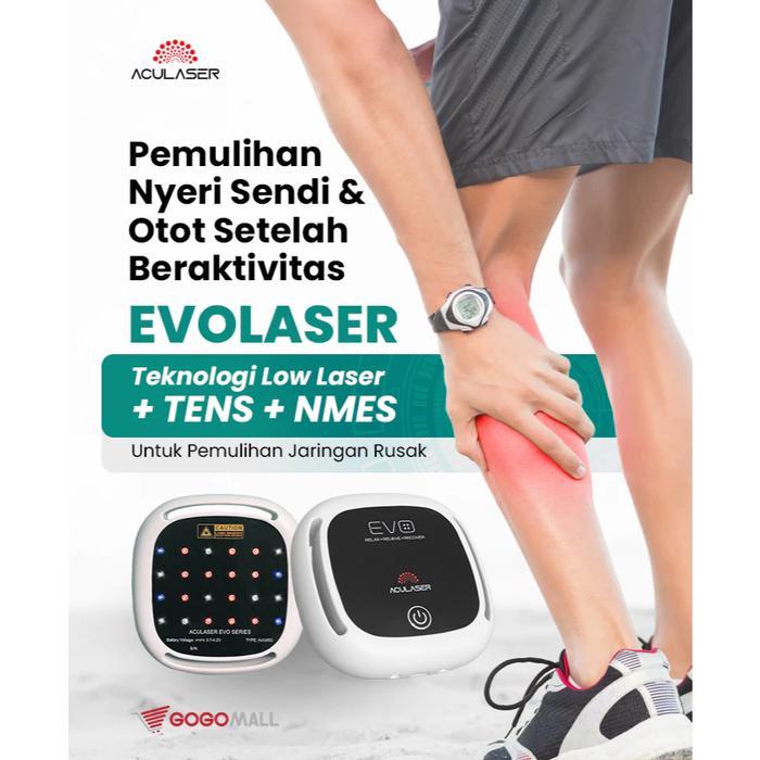 Ready EVOLASER Alat Terapi Laser Kesehatan Portable 24 Titik Mata Laser 3 In 1 Laser + Tens + Nmes