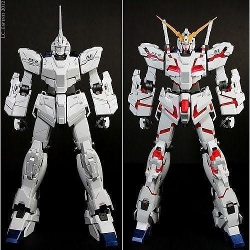Daban Model 6637 MG 1/100 RX-0 Unicorn Fighter Ova Ver Model Kit