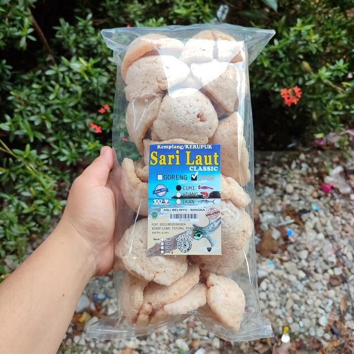 Kemplang cumi oven khas bangka merk sari laut kerupuk kemplang cumi oven asli bangka