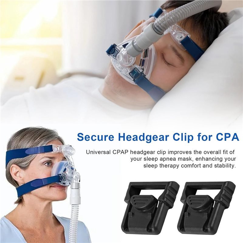 A20F-Headgear Clips For Resmed Mirage Nasal CPAP Mask, Comfortable Reliable Fixation CPAP Mask Strap