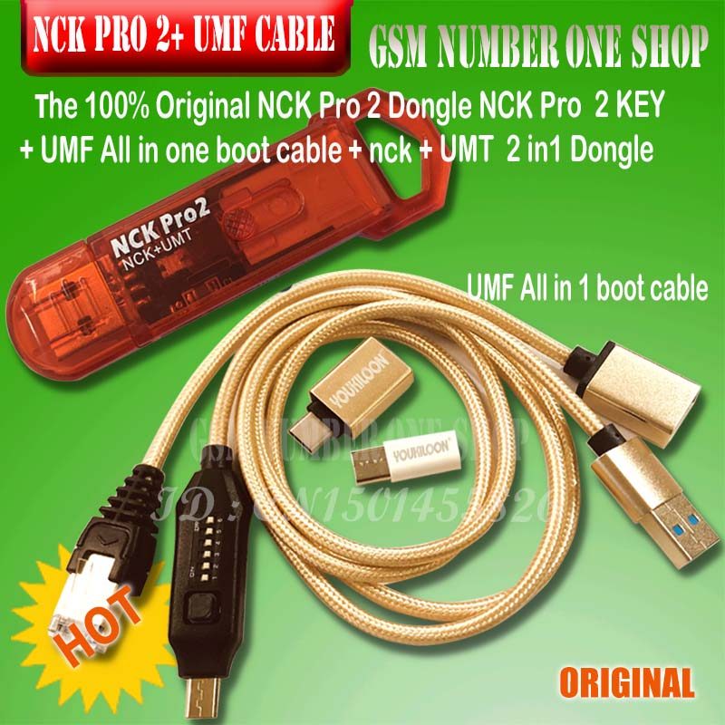 BELI SEKARANG Original NEW NCK Pro Dongle NCK Pro2 Dongle nck key NCK DONGLE+UMT DONGLE 2 in1 +umf a