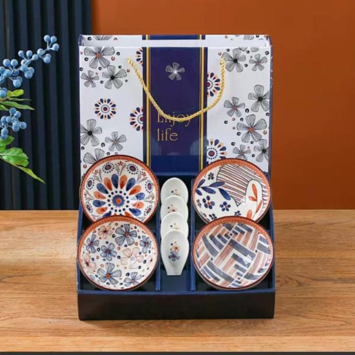 Mangkok set premium peralatan makan Mangkok set keramik Souvenir