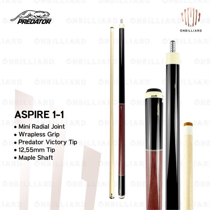 TERLARIS PREDATOR ASPIRE 1-1 1-2 1-3 1-4 1-5 1-6 1-7 1-8 1-9 1-10 Cue Stick Billiard Low Deflection