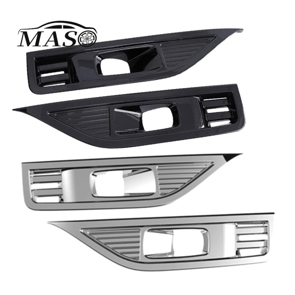 Glossy Black / Chrome ABS Front Fog Light Bezel Front Fog Light Frame for BYD Shark 6 2024-2026