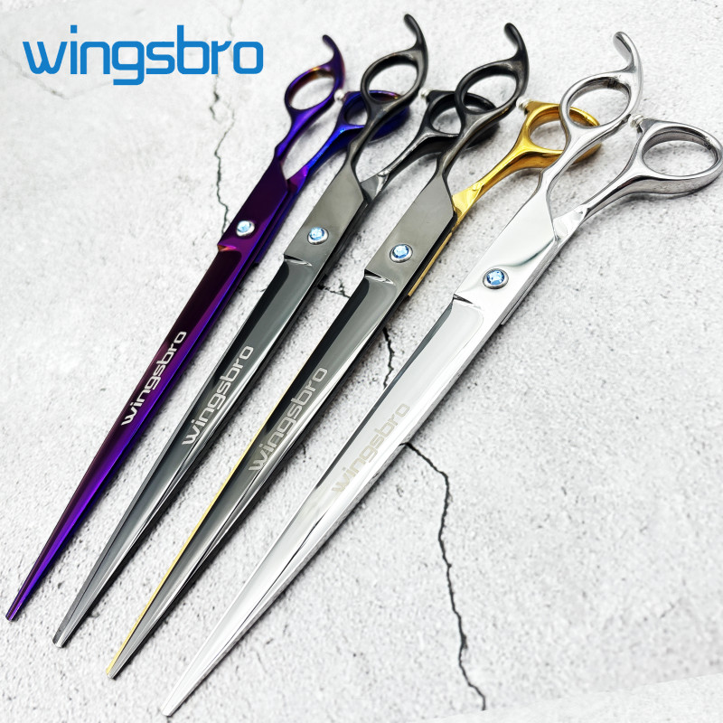 Wingsbro 9 Inch Professional Pet Shop Scissors, Dog Grooming Scissors Straight Scissors Suitable For