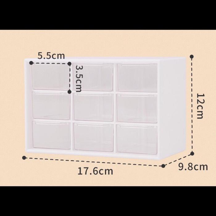 Rak Penyimpanan / Bando / Cincin / Anting / Kalung / Rak Penyimpanan Gantung 9 Slot TOP708