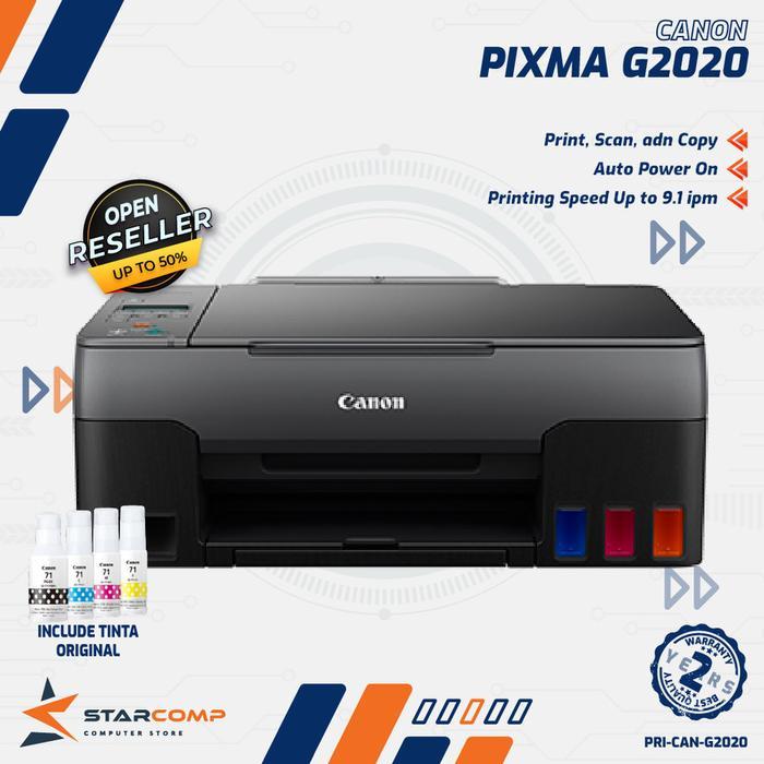 Printer Cannon PIXMA G2020 All In One Print Scan Copy Pengganti G2010