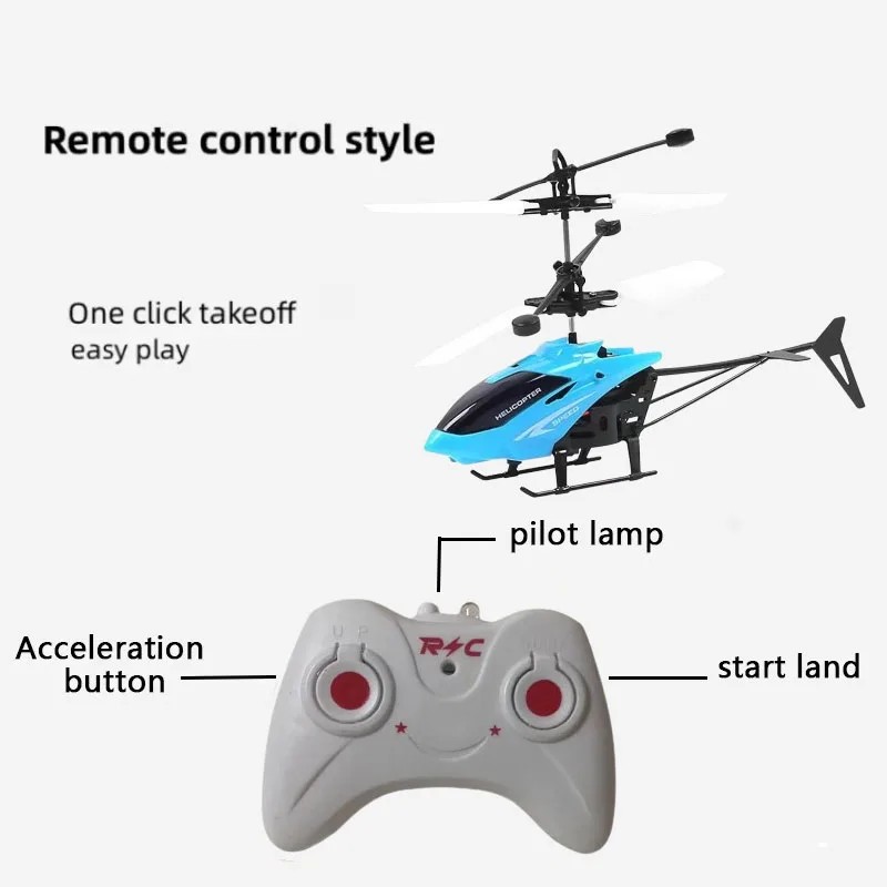 Rechargeable Rc Drone Remote Safe Fall-Resistant Rc Helicopters Drone Children Toys
