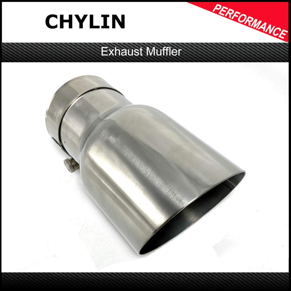 Stainless Steel Vehicle Refitting Unrsal Exhaust Car Muffler Tail Throat Car Ification For E90