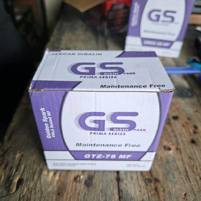 Aki Baterai Kering Gs Golden Spark Gtz7S 12V 7Ah Motor Vario Fazzio Scoopy Nmax New Garansi 6 Bulan