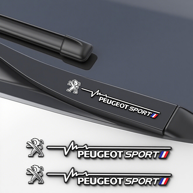 2Pcs Peugeot Car Stickers Wiper Decoration Sticker For Peugeot 206 307 308 3008 207 208 407 408 4008