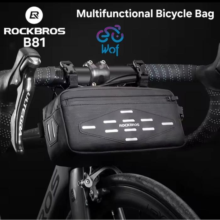 Shimano Bike - Rockbros Bike Front Bag Handlebar Tas Sepeda Depan Water Repellent B81