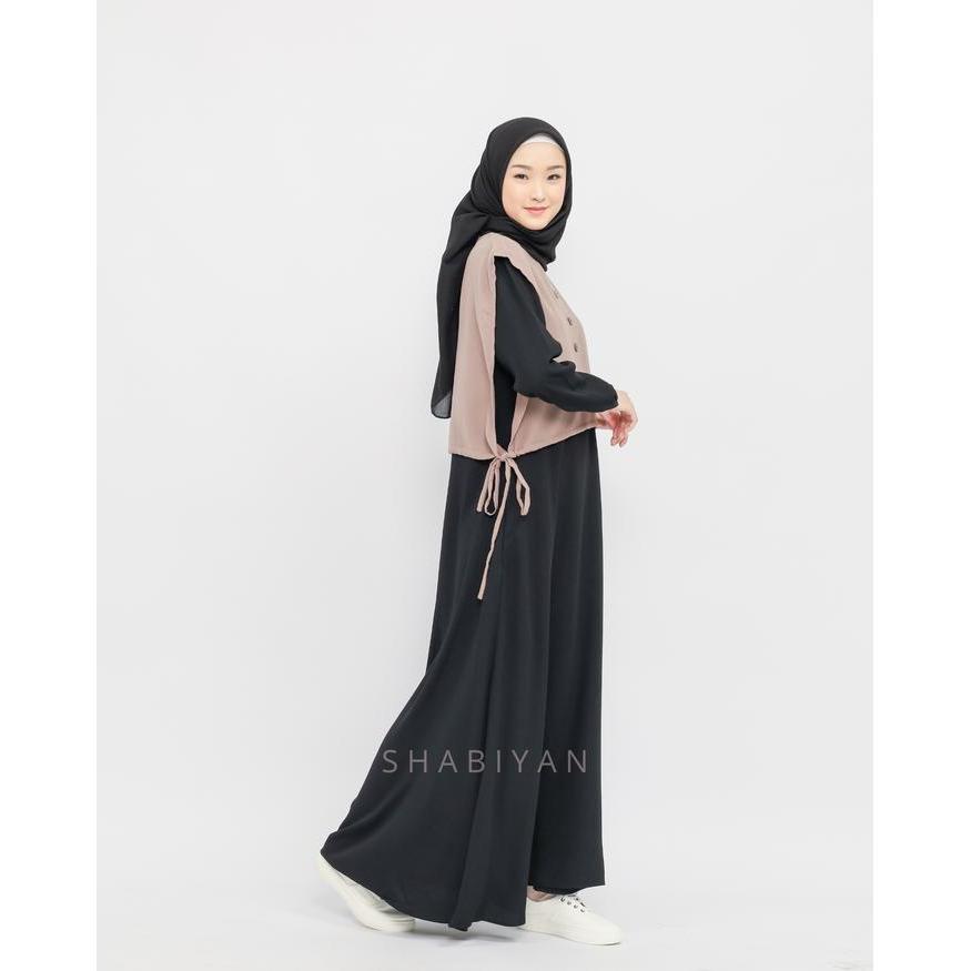 Shabiyan-416 Gamis Remaja Perempuan Wollycrepe Polos