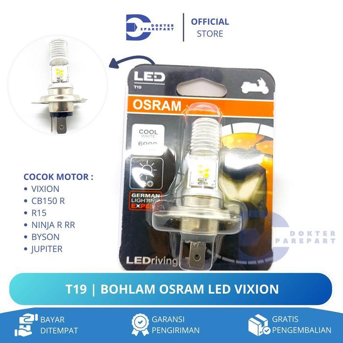T19 Bohlam Osram Lampu Led Depan Osram Led Putih Super Terang Motor Vixion / Cb150 R / Ninja Rr R