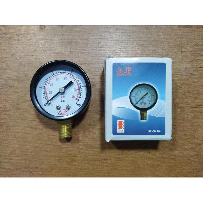 Meteran Pompa Jet Pump / Pressure Gauge Drat Bawah