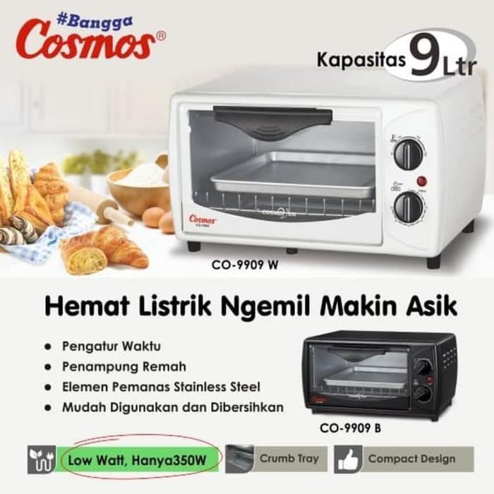 Cosmos Oven Co-9909 Oven Cosmos Co9909R Co 9909 9Liter Low Watt