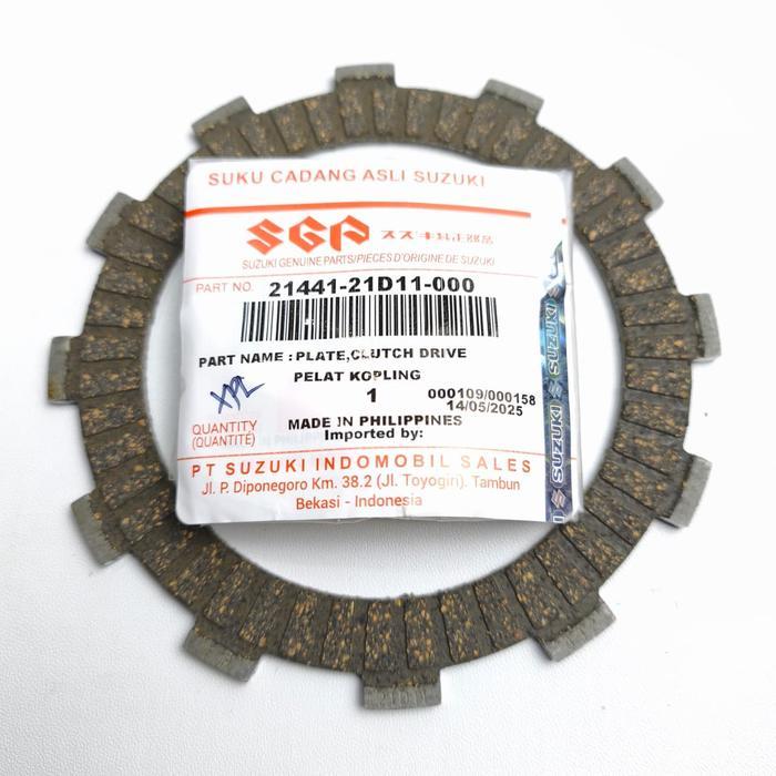 Kampas Kopling Satria 2 Tak Hiu Pnp Smash Shogun 125 21441-21D11 Sgp