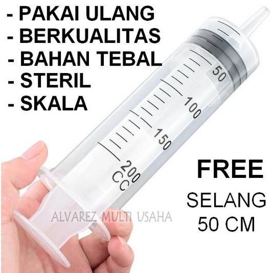 HARGA DISKON Spuit Syringe 150 mL/cc Steril / Suntikan Besar