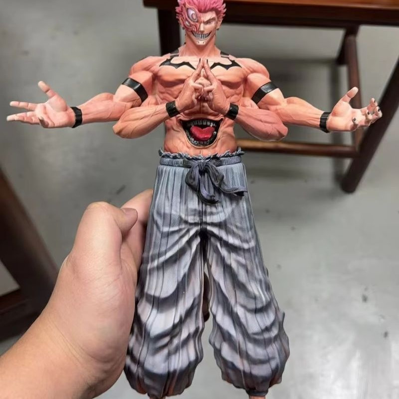 30cm Ryomen Sukuna Figure Jujutsu Kaisen Figures Pvc Collection Statue Model Room Ornament Dolls