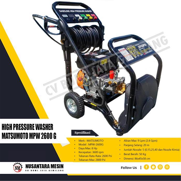 MESIN CUCI STEAM MATSUMOTO MPW 2600 G