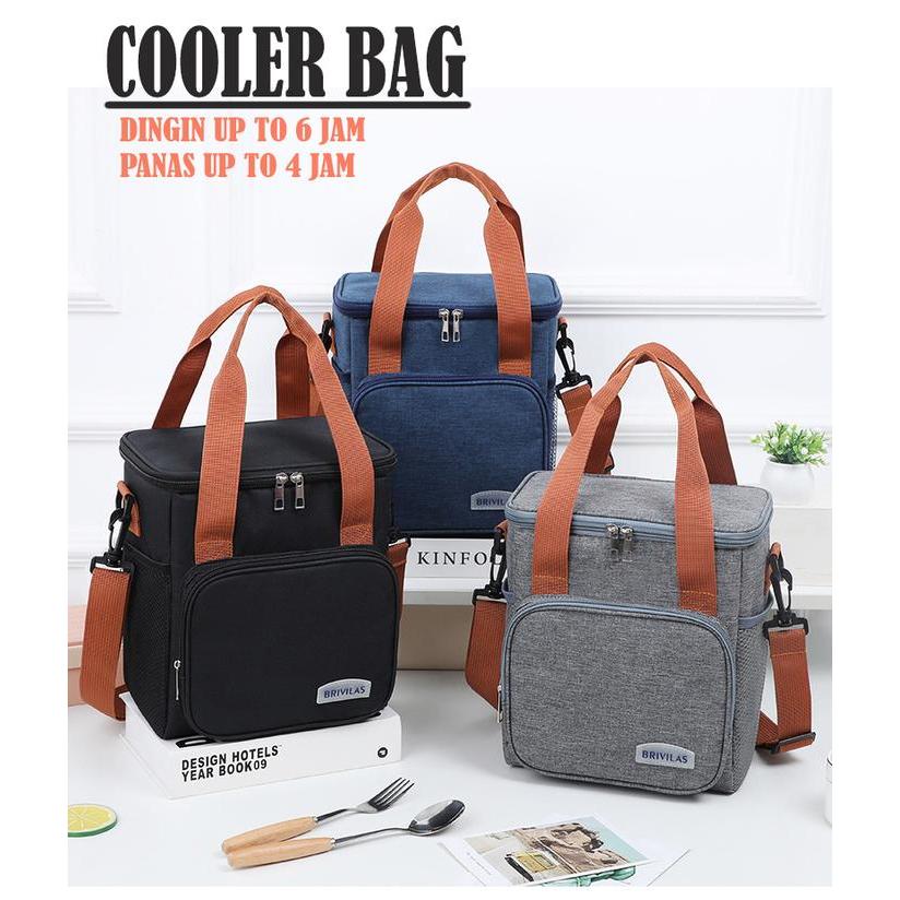 Cooler Bag Tempat Bekal Lunch Box Bag Tas Pendingin Tas Es Krim Populer