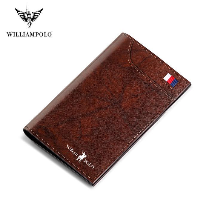 Williampolo Mens Slim Wallet Credit Card Holder Bifold Mini Purse