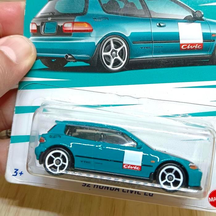 HOT WHEELS PROMO 92 HONDA CIVIC EG HIJAU
