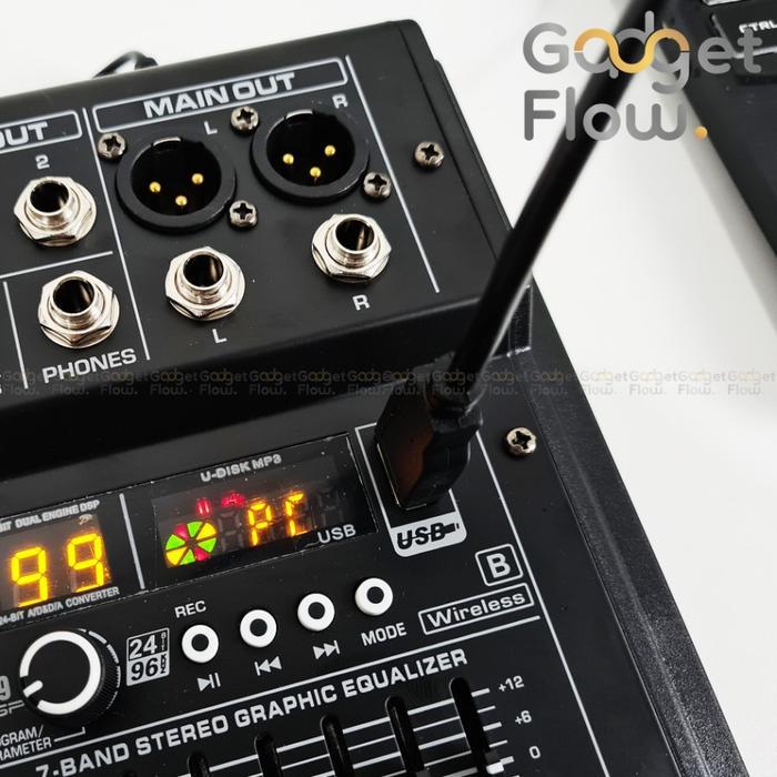 Premium Paket Podcast 4 Orang Mic Bm800 Bm 800 Mixer Microverb 7 Stand Meja Original