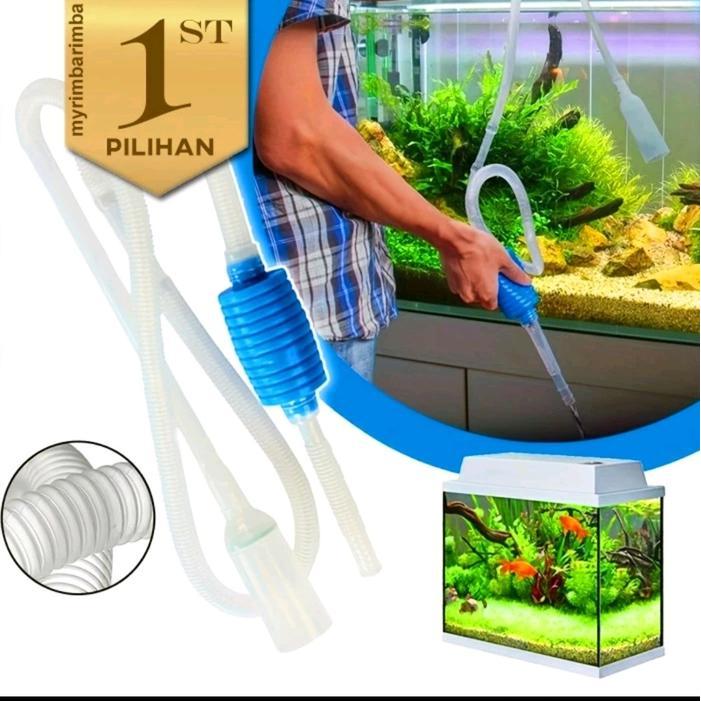 Siphon Aquarium Sifon Pembersih Kolam Ikan Hias Tanaman Air Aquascape