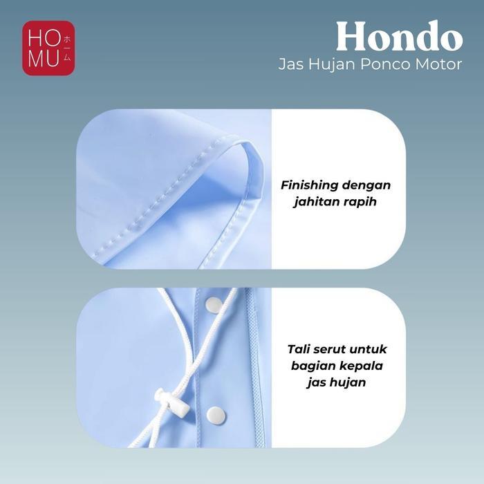 HOMU HONDO JAS HUJAN PONCO DOUBLE PVC PREMIUM