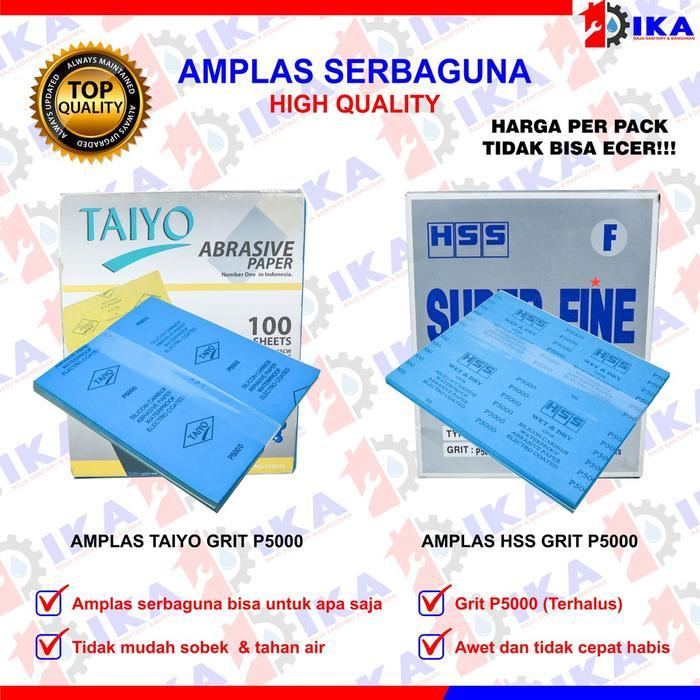 Amplas lembaran Taiyo hss Grit p5000 Terhalus harga 1 pack isi 100