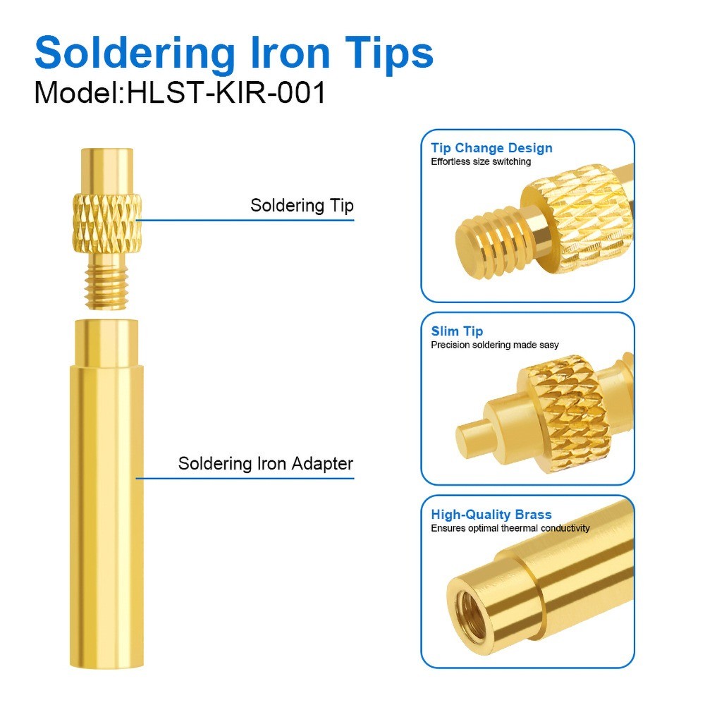 M2 M3 M4 M5 M6 M8 Thread Heat Insert Nut Brass Threaded Insert Iron Tip Hot Melt Insert Nut Thread