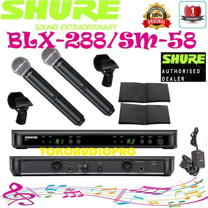 Shure Blx288/Sm58 Handheld Wireless Microphone Shure Blx288-Sm58 Co