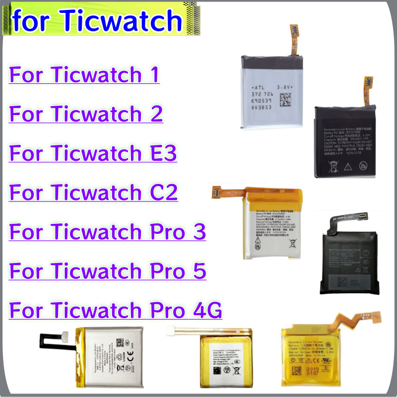 Wbl-K Sp502626Sf Wbl-U Sp492929Si 373726 Battery For Ticwatch 1,Ticwatch 2,Ticwatch C2,E3,Ticwatch