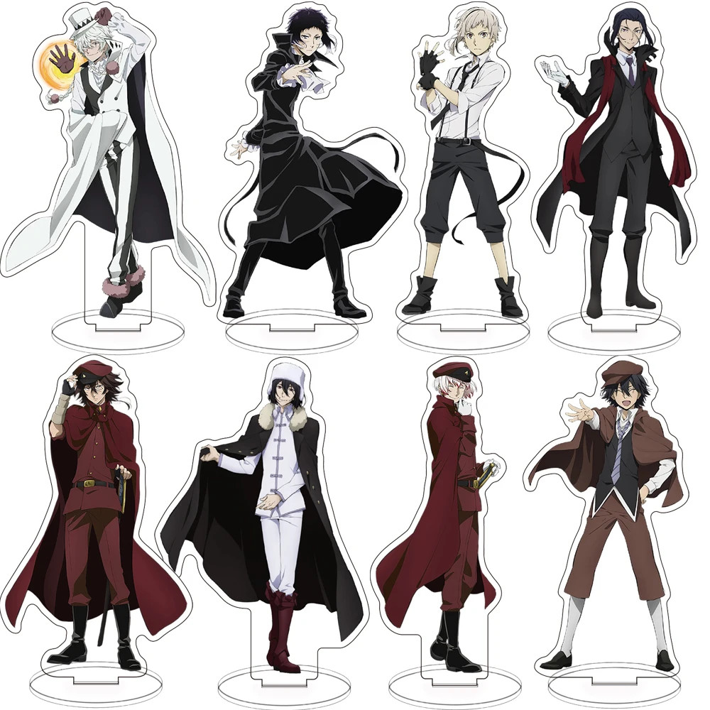 Bungou Stray Dogs Atsushi Nakajima Dazai Chuya Rysuke Acrylic Stand Figure Desktop Decoration