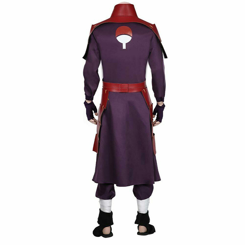 ANIME AKATSUKI UCHIHA MADARA COSPLAY COSTUME MAN ARMOR LINING PANTS SUIT HALLOWEEN COSTUME PARTY