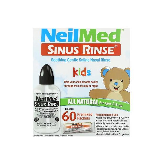 Neilmed Sinus Rinse Kids - Bottle + 60 Sachets