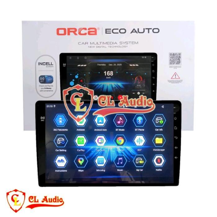 Head Unit Android Orca Eco Auto Series 10 Inch Allnew Ertiga/Xl7 Ram 4/64Gb