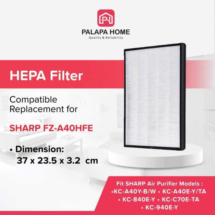 HEPA Filter Refill For Sharp KC-840E-Y KC-940E-Y KC-C70E-TA FZ-A40HFE