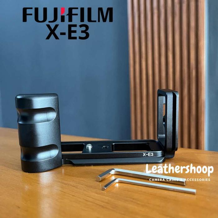 L Plate Hangrip Fujifilm XE3 Fuji X-E3 Grip Bracket Handling Logam