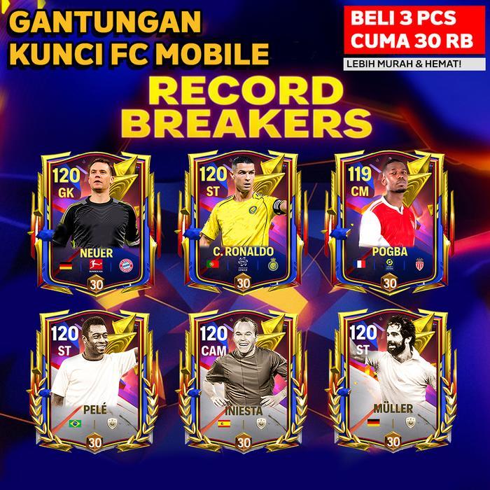 [PROMO] Gantungan Kunci Pemain Bola Gantungan Kunci FC Mobile Record Breakers Ganci Keychain Akrilik