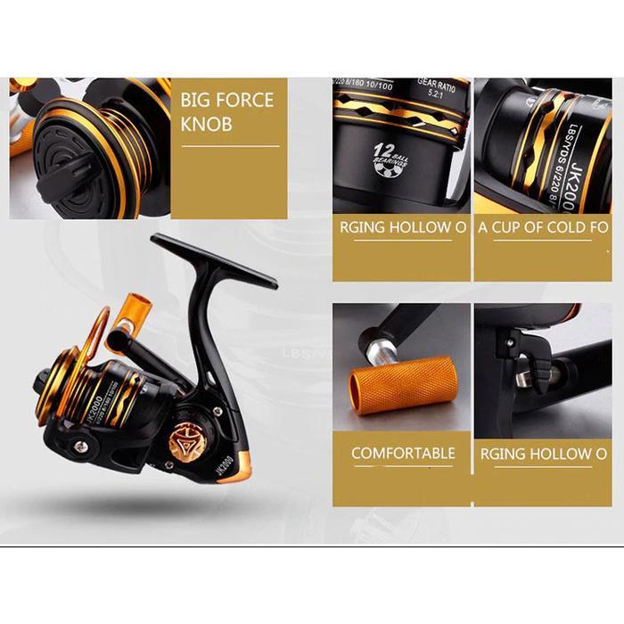 GOLD SHARKING LK7000 LK5000 JK2000 JK5000 REEL PANCING SPINNING FISH