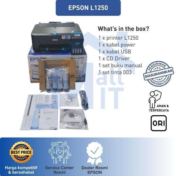 Printer Epson L1250 L-1250 L 1250 Print Only Wifi Garansi Resmi